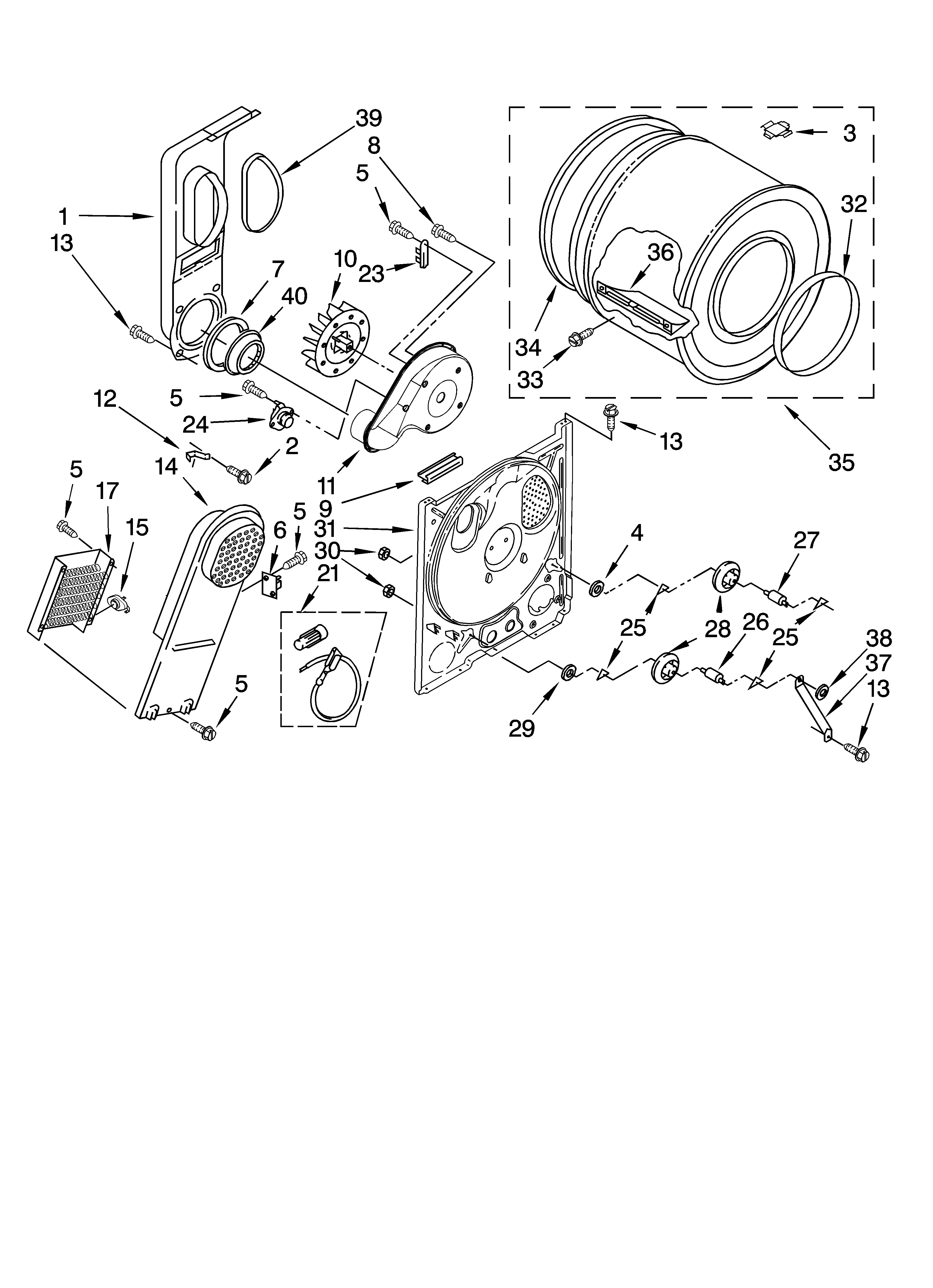 Bulkhead parts, optional parts (not included)