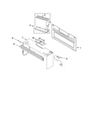Cabinet and installation parts