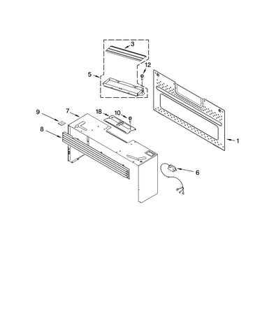 Cabinet and installation parts
