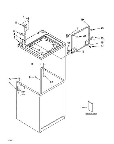 Top and cabinet parts
