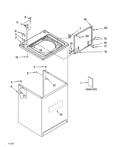 Top and cabinet parts