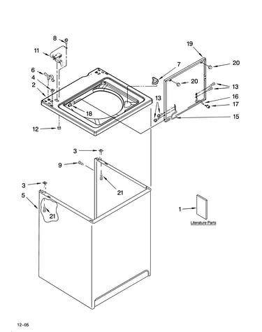 Top and cabinet parts