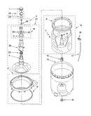 Agitator, basket and tub parts