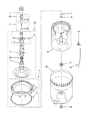 Agitator, basket and tub parts