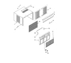 Whirlpool ACD052PS0 cabinet parts diagram