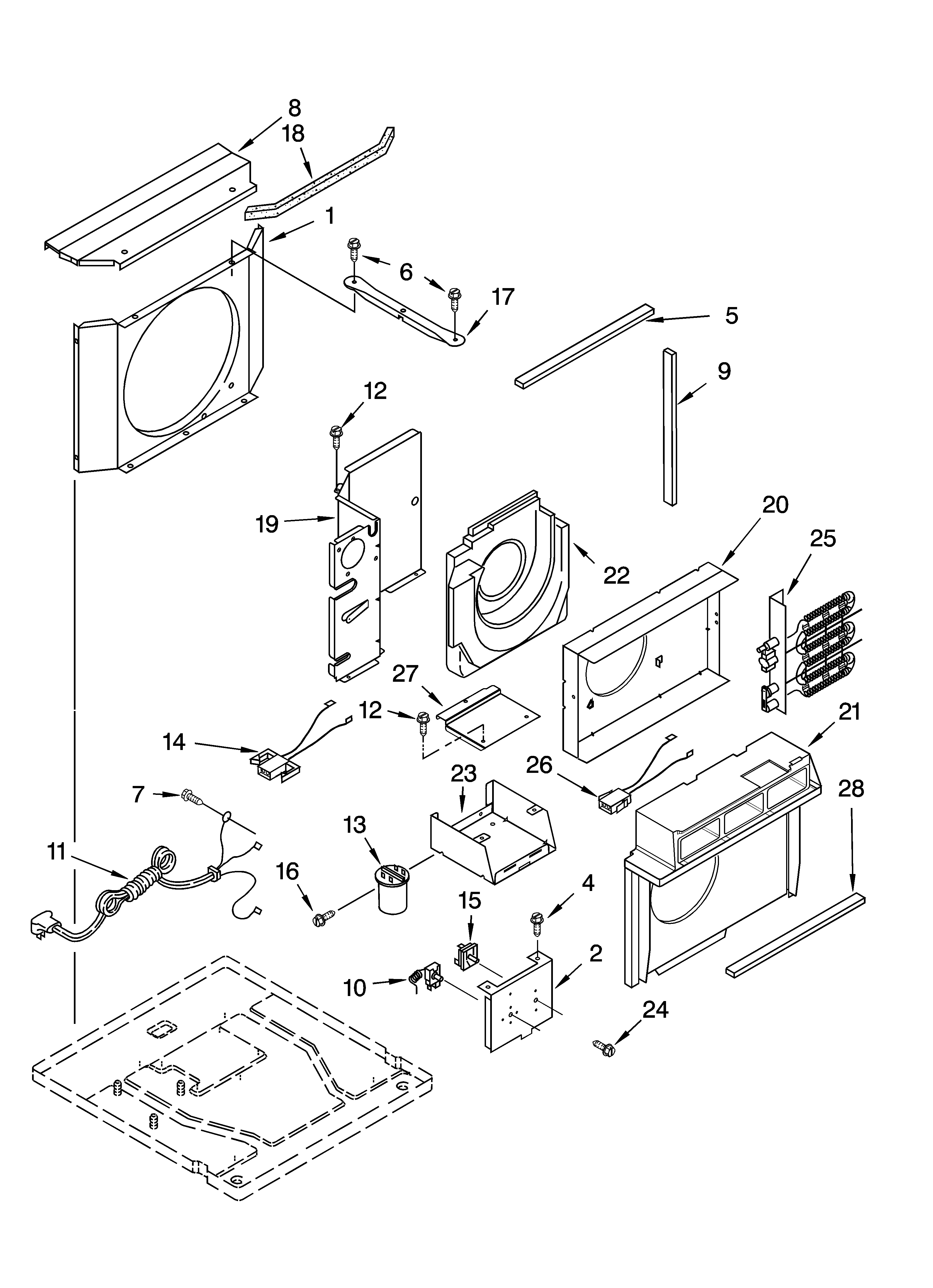 Airflow and control parts