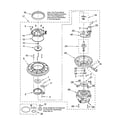 Whirlpool DP940PWPQ2 pump and motor parts diagram