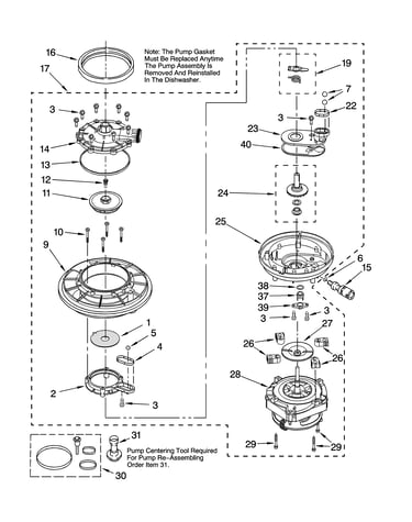 Pump and motor parts