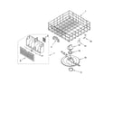 Whirlpool DP940PWPQ2 lower dishrack parts, optional parts (not included) diagram
