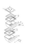 Refrigerator shelf parts