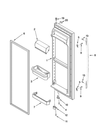 Refrigerator door parts
