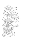 Refrigerator shelf parts