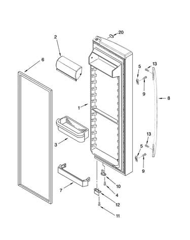 Refrigerator door parts