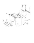 Cabinet and installation parts