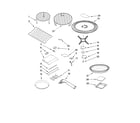 Whirlpool GH7208XRQ0 rack and turntable parts diagram