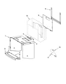 Cabinet and installation parts