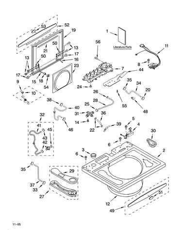 Top and lid parts