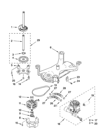 Brake, motor and pump parts