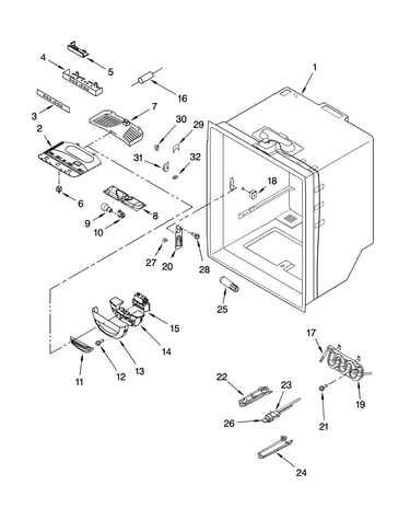 Refrigerator liner parts