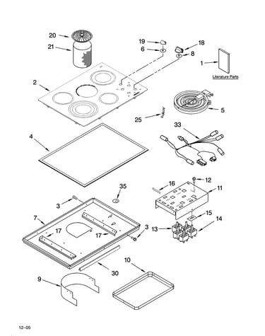 Cooktop parts