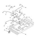 Burner box, gas valves, and switches, optional parts