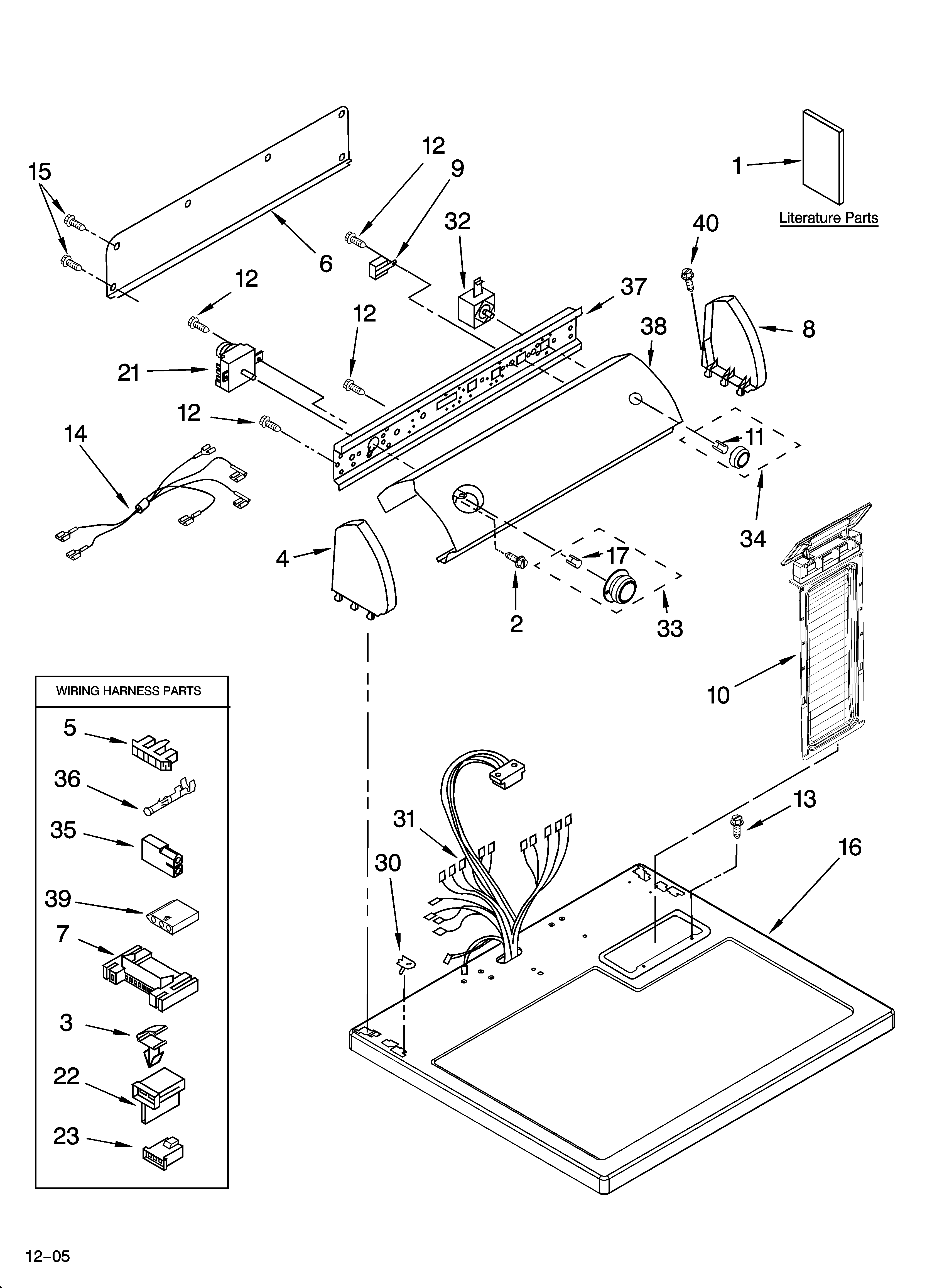 Top and console parts
