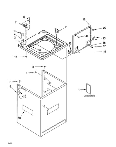 Top and cabinet parts