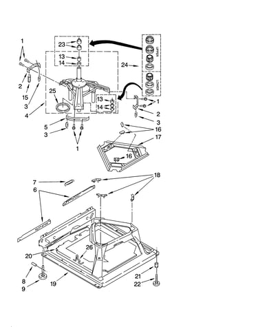 Machine base parts