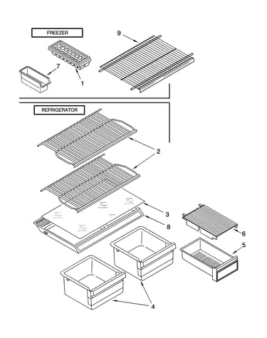 Shelf parts, optional parts