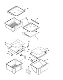 Refrigerator shelf parts