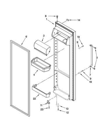 Refrigerator door parts