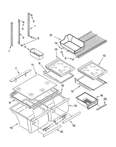 Shelf parts