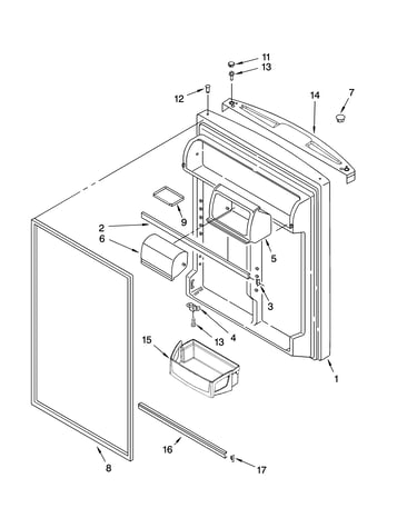 Refrigerator door parts