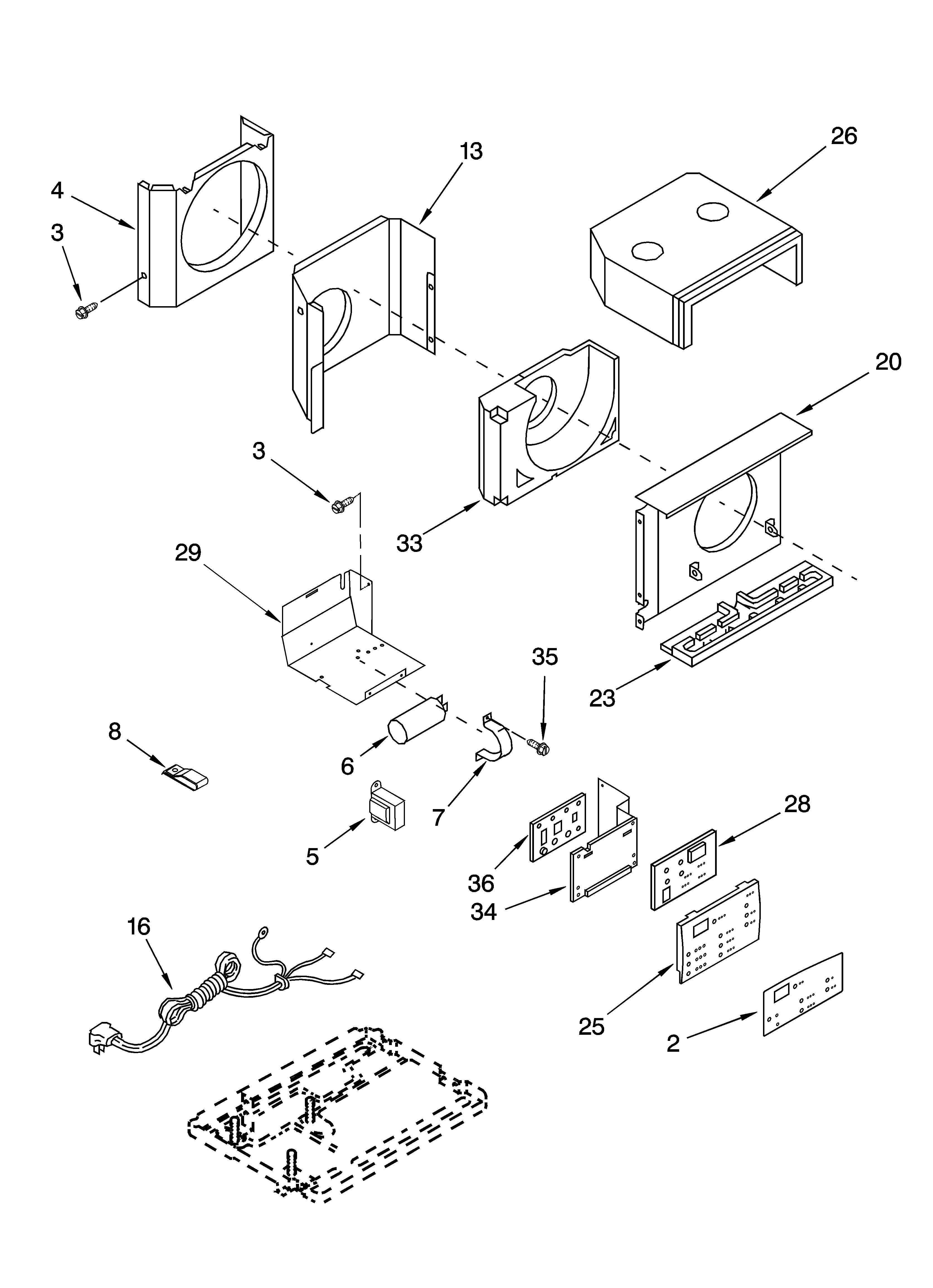 Air flow and control parts