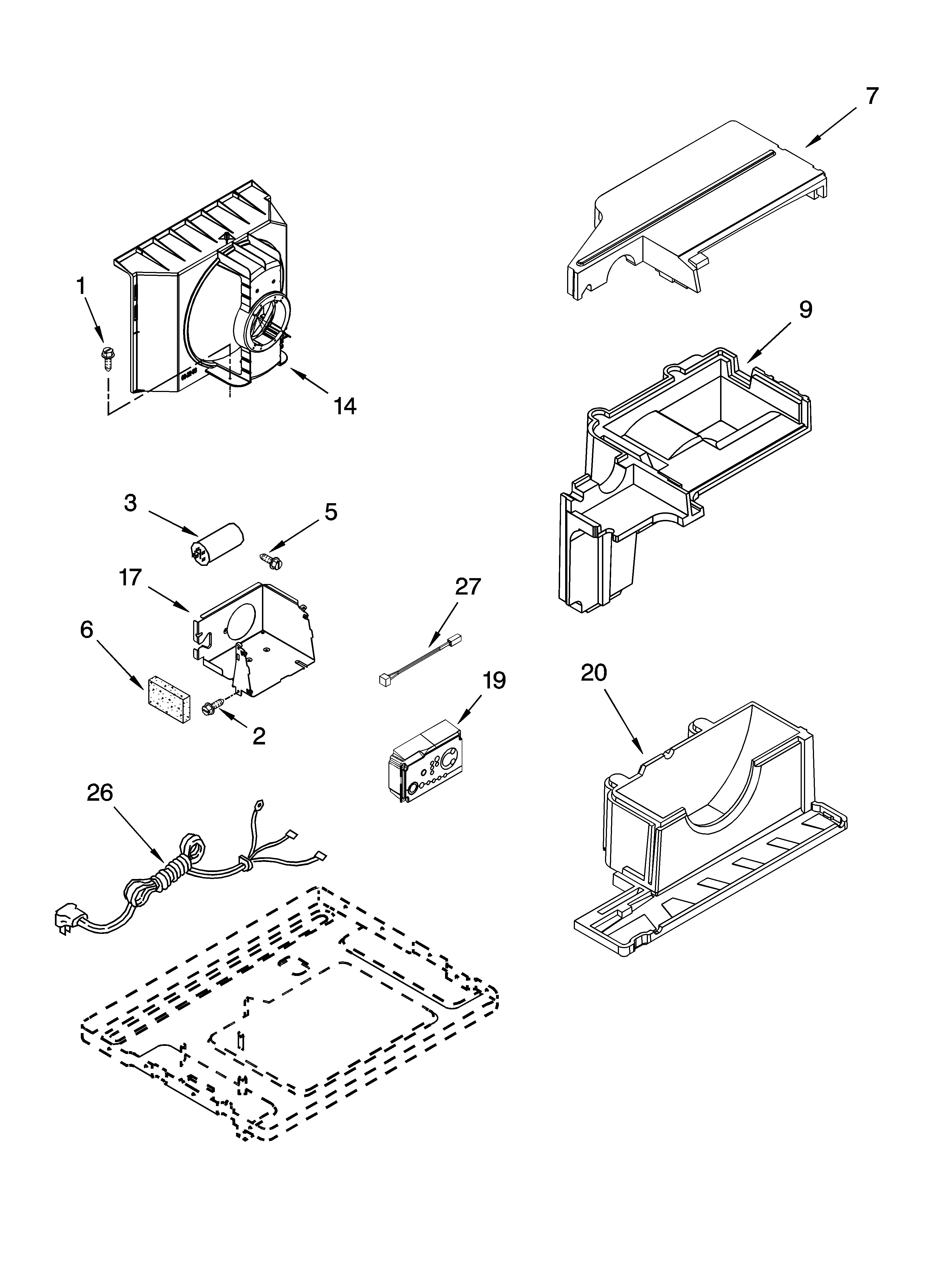 Air flow and control parts