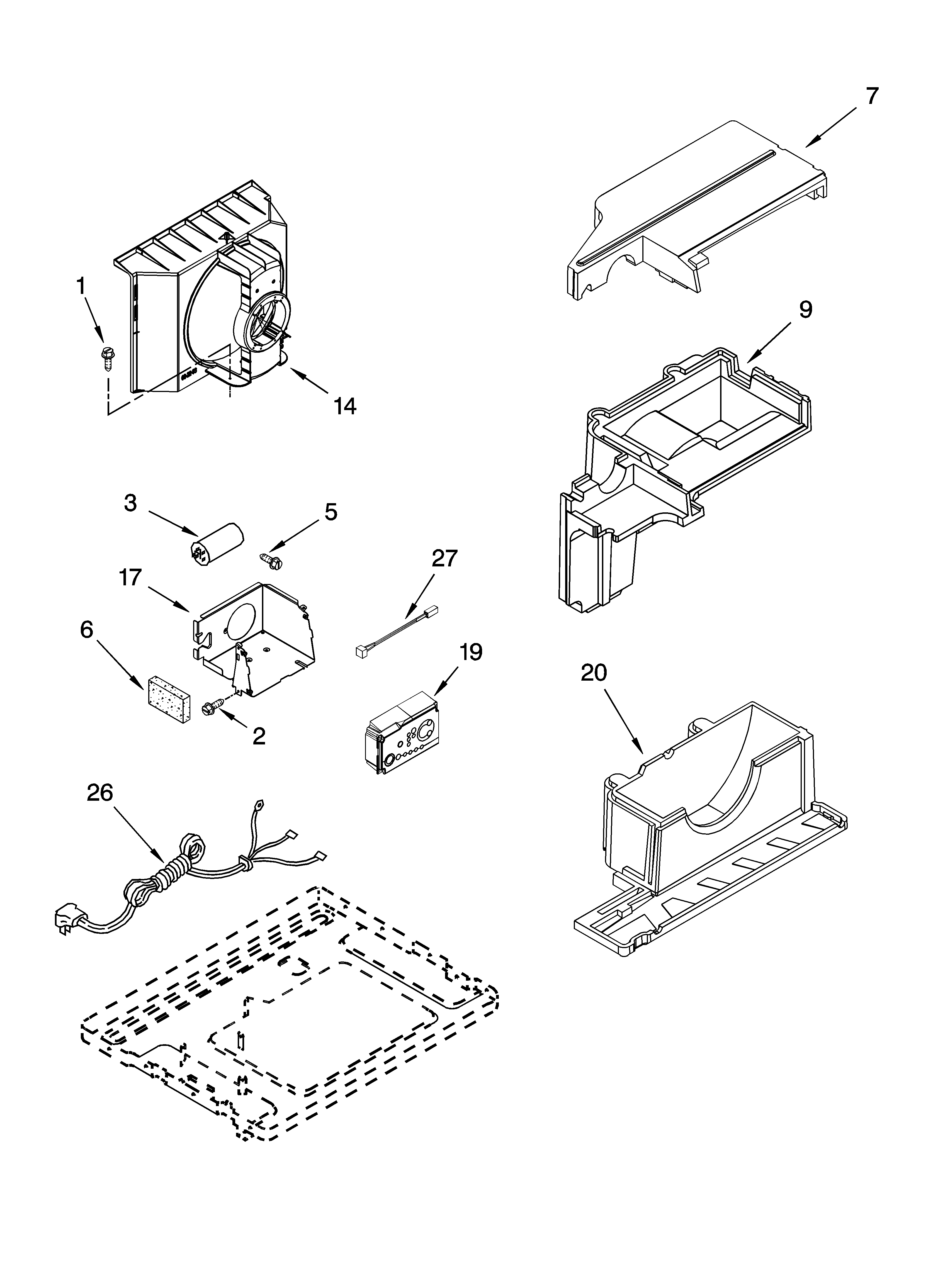 Air flow and control parts
