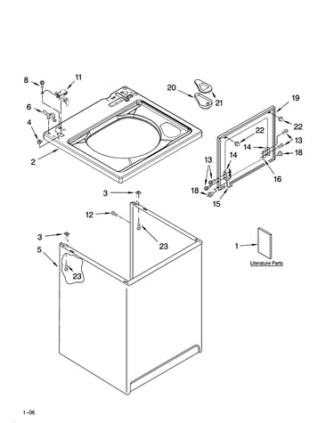 Top and cabinet parts