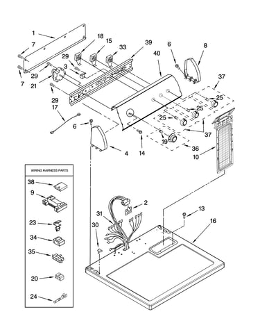 Top and console parts