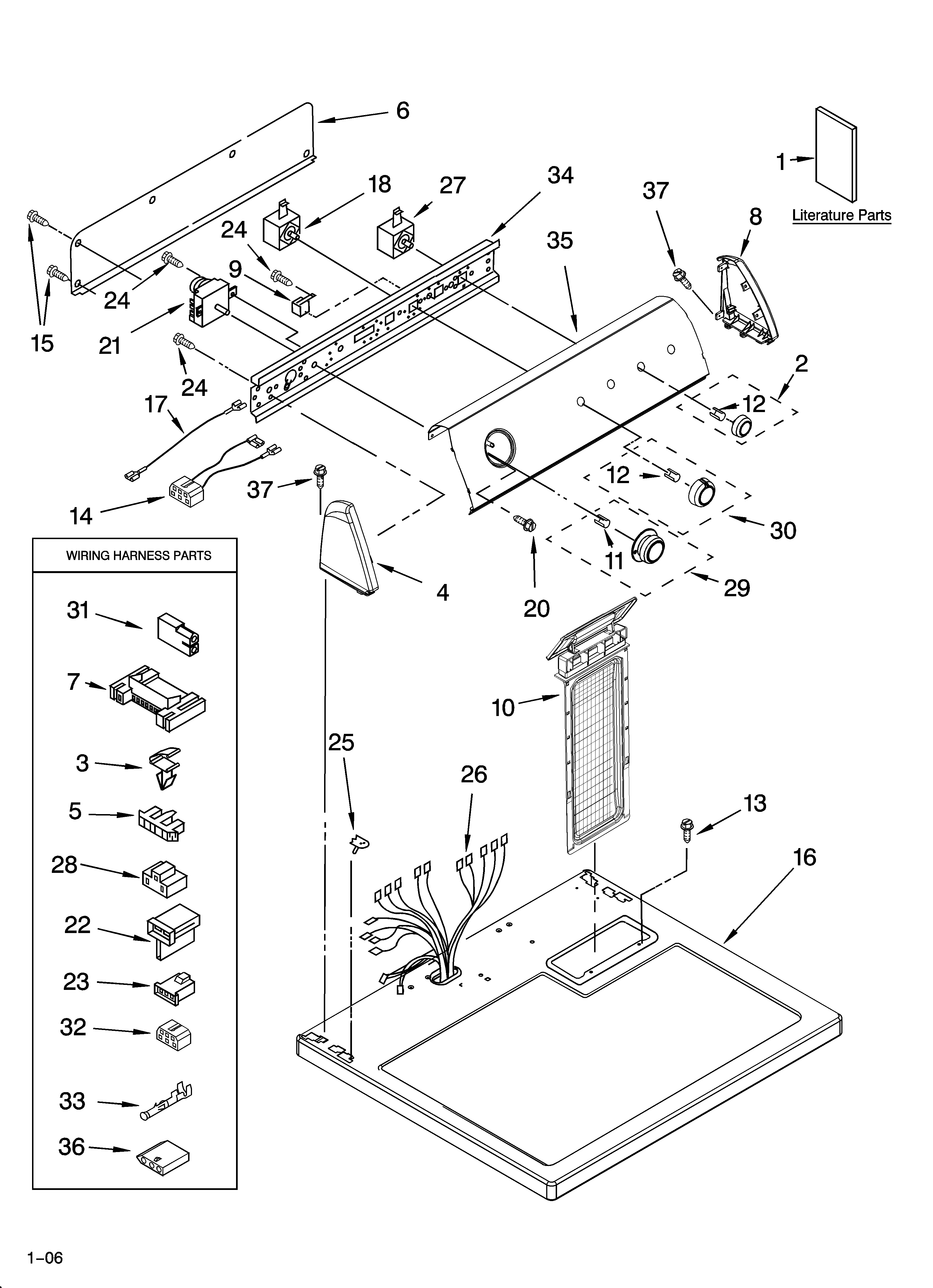 Top and console parts