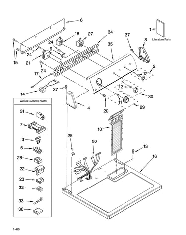 Top and console parts