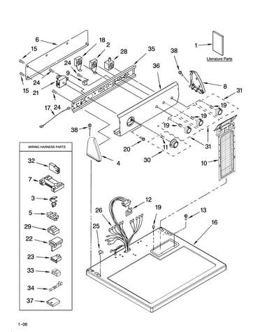 Top and console parts