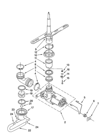 Pump and spray arm parts