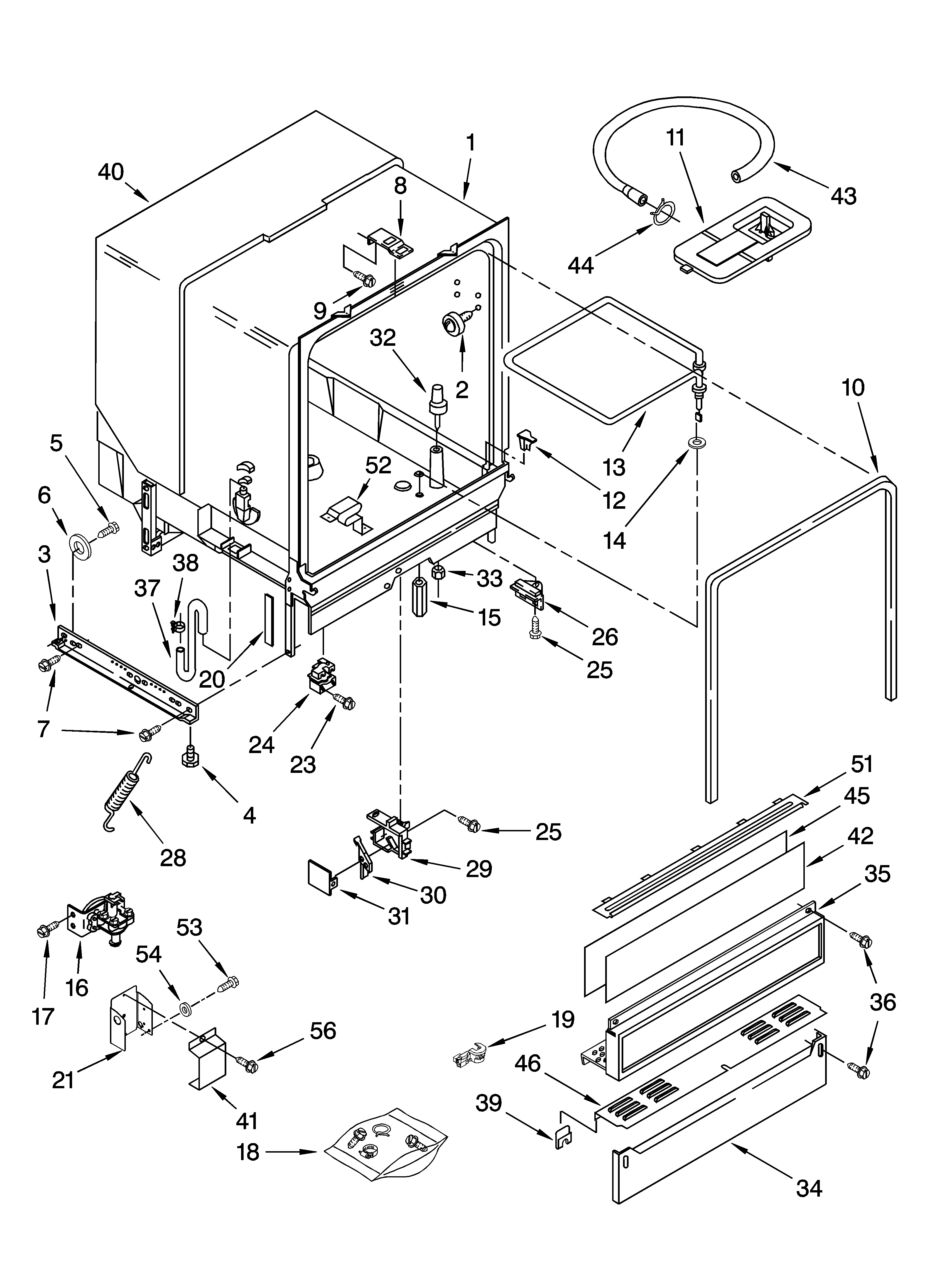 TUB ASSEMBLY PARTS