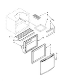 Door and shelf parts