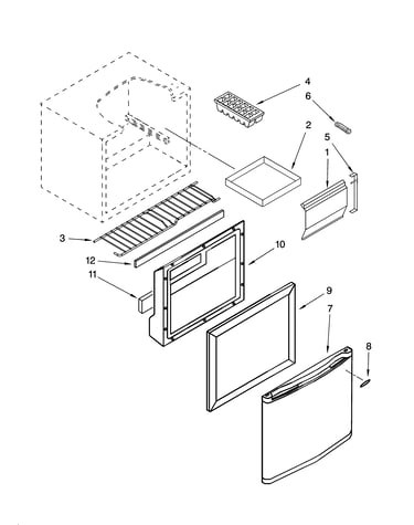 Door and shelf parts