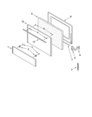 Oven door parts