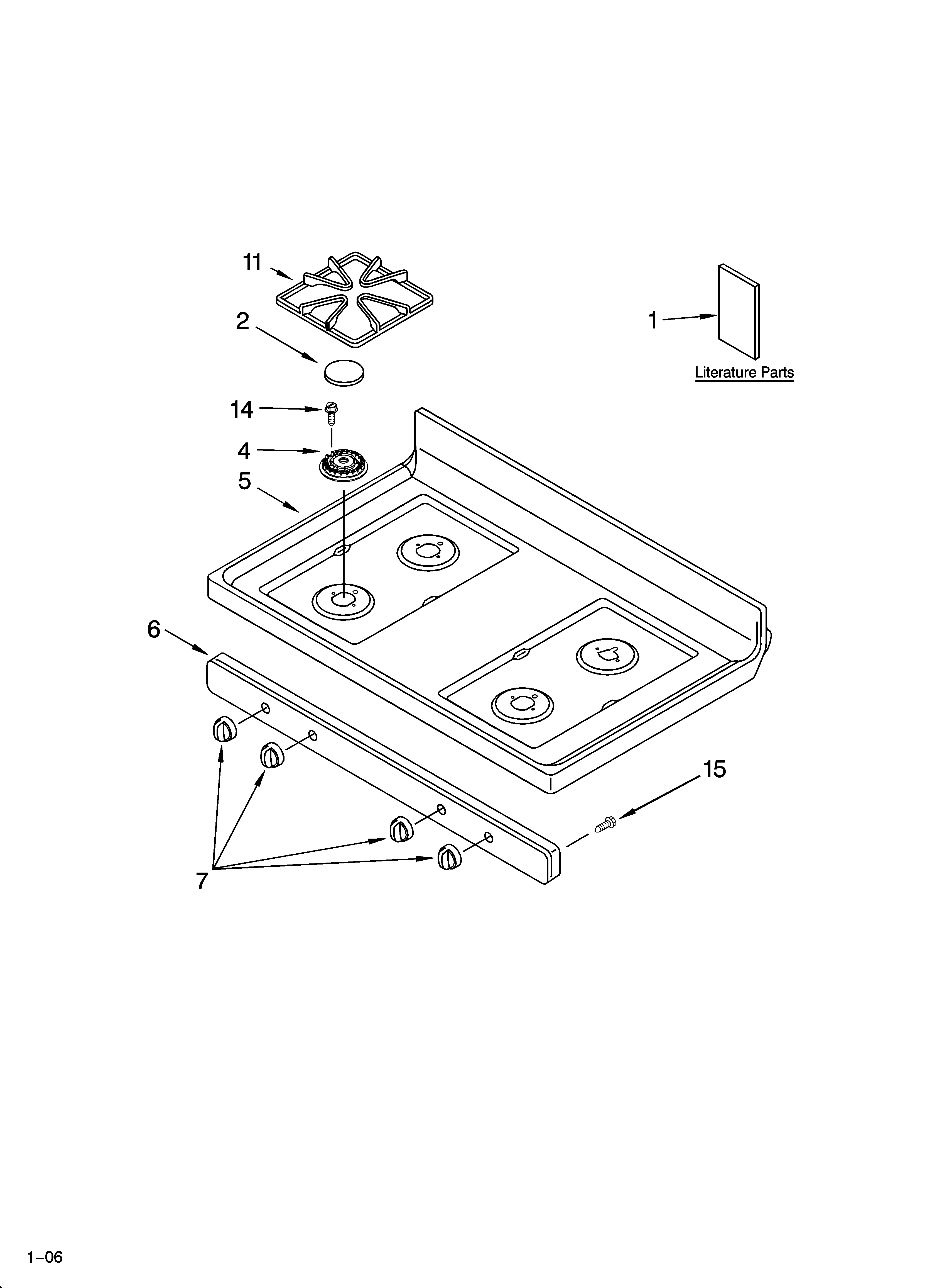 Cooktop parts