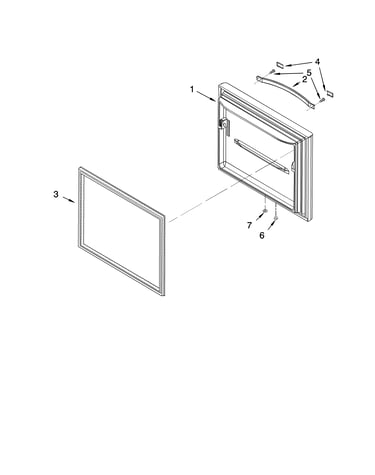 Freezer door parts