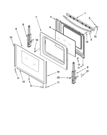 Door parts, optional parts (not included)