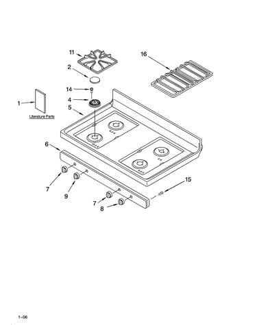 Cooktop parts